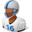 Sport Football Player Male Dark Icon